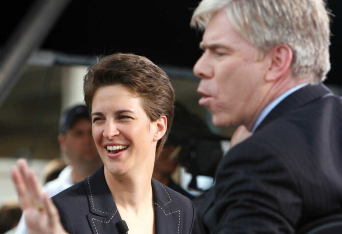 Denver-aug.,25:msnbc,Tv,Pundits,Rachel,Maddow,And,David,Gregory,Speak