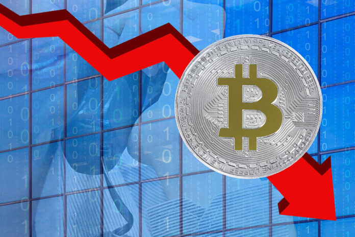 Bitcoin,Price,Fallchart.,Bitcoins,Fall,Chart.,Bitcoins,And,New,Virtual
