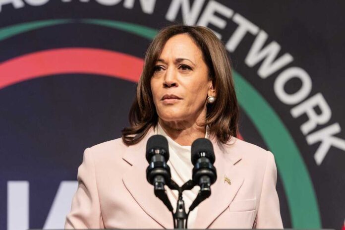 Vice,President,Of,The,Usa,Kamala,Harris,Speaks,During,Nan