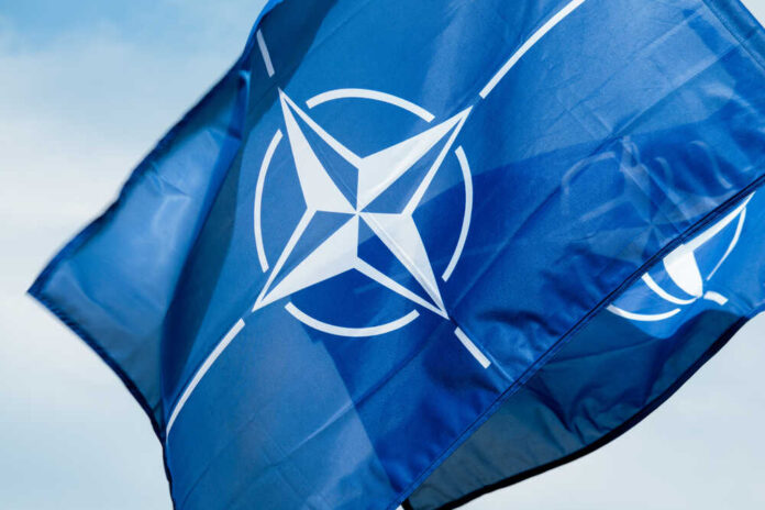 Nato,Flags,Waving,In,The,Wind.,Gdynia,,Poland,July,2016.