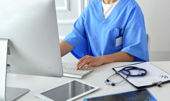 Doctor,Works,At,The,Computer.,Medicine.,Office,Desk,With,Computer,