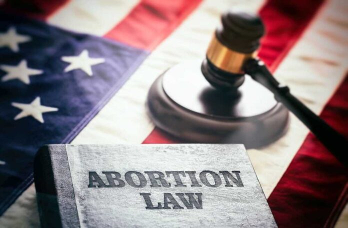 Abortion,Law,In,Usa,Concept.,Pregnancy,Termination,Ban.,Judge,Gavel