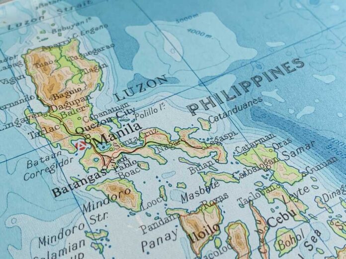 shutterstock_2418680523.jpg Map showing the Philippines with Luzon and major cities labeled