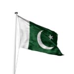 Flag of Pakistan waving in the wind