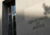 Department of Justice building exterior wall and window