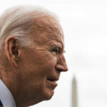 Secret Tapes Battle: Biden Fears Public Release Elderly man in profile with grey hair outdoors.