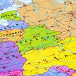 NATO ALARM—Belarus Drone Sparks Airspace CHAOS Colorful map of Eastern Europe showing countries and cities