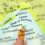 MYSTERIOUS Pause: Trump’s Sudden Military U-Turn Map highlighting the Strait of Hormuz and surrounding regions