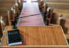 Israel-Linked Ads Target Worshippers Bible and microphone on a church pulpit