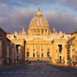 St. Peter's Basilica in Vatican City during sunset