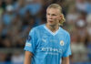 Haaland Push Sparks World Cup Firestorm soccer player in light blue jersey on the field