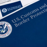 U.S. Customs and Border Protection folder on immigration forms