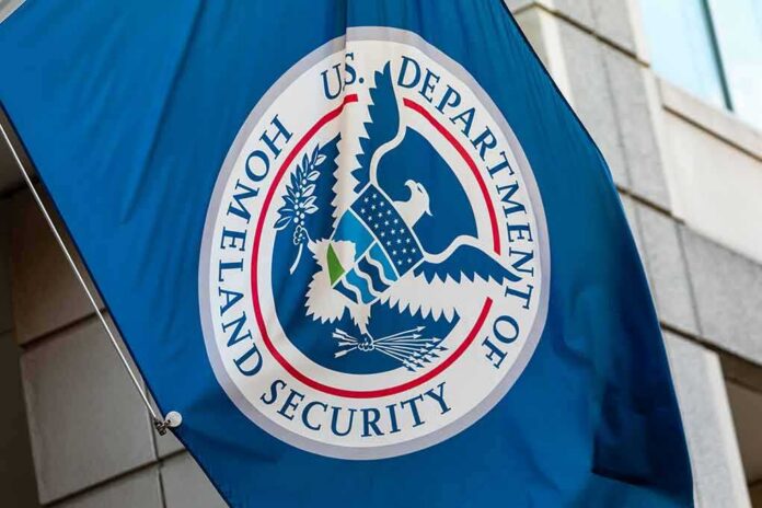 shutterstock_2057362709 U.S. Department of Homeland Security flag