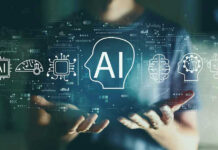 Rogue AIs Trigger Washington Firestorm Person holding virtual icons related to artificial intelligence.