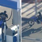 Armed Warning As Biker Fuels Mid-Chase FULL CHASE: Armed suspect on dirt bike leads police on dangerous LA chase