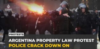 Argentina police clash with protesters over controversial property reform bill