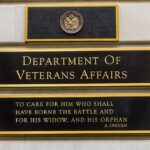 Department of Veterans Affairs building sign