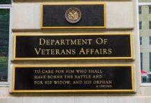 Department of Veterans Affairs building sign