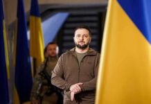 Europe First? Not This Time – Brussels Fast-Tracks U.S. Missiles man in olive jacket standing between large blue and yellow flags