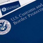 U.S. Customs and Border Protection folder on immigration forms