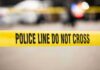 Truck Mows Crowd – Horror On The Field Yellow police tape reading 'POLICE LINE DO NOT CROSS' at a cordoned area