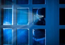 Finnish MPs Targeted – Silent Break-Ins Rattle Parliament Masked intruder peering through a window at night